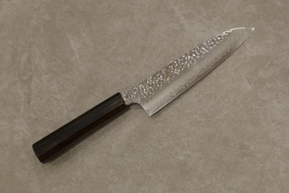 初心VG10三層鋼槌目三徳180mm/初心VG10三层槌目三德180mm/HATSUKOKOROHAMONO Japanese Santoku knife VG10 3-Layer Hammered 180