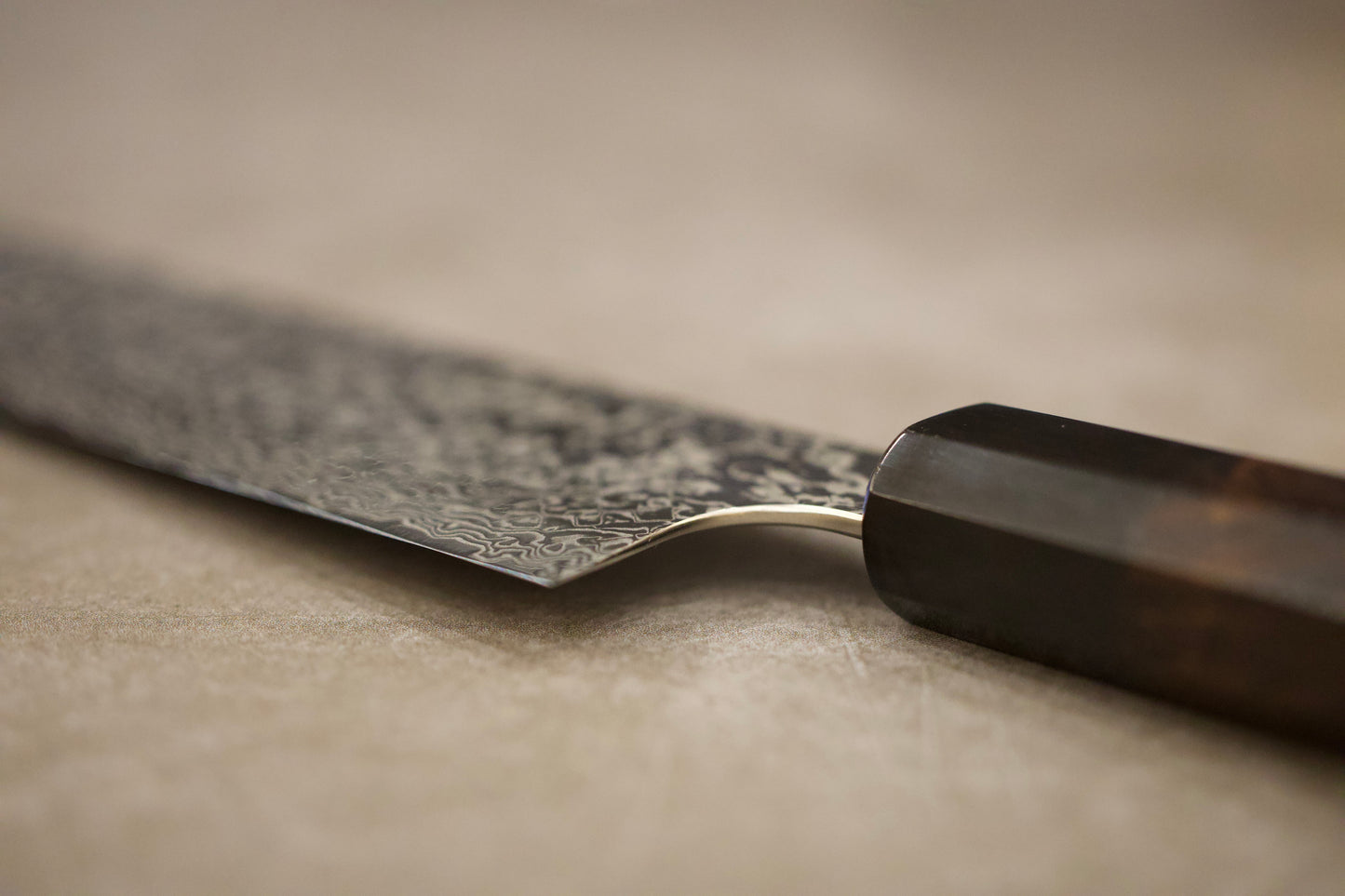 初心弥氏良寬銀河ニッケルダマスカスATS34三徳180mm/初心弥氏良宽银河系列镍大马ATS34三德180mm/ECHIZEN UCHIHAMONO Japanese Santoku knife Yoshihiro Yauji ATS-34