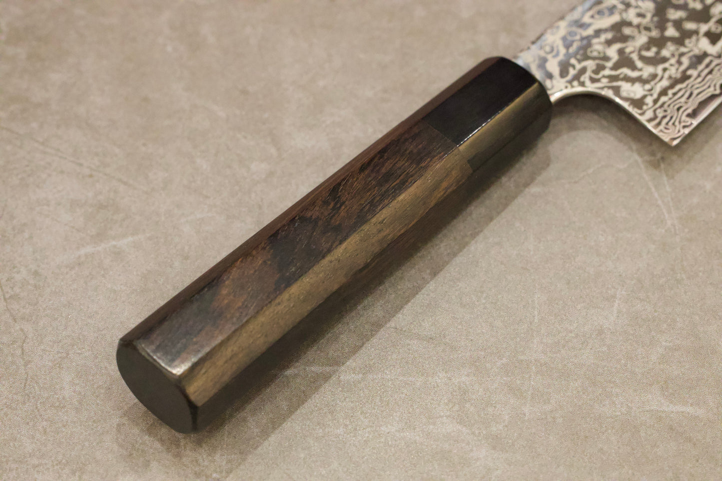 初心弥氏良寬銀河ニッケルダマスカスATS34三徳180mm/初心弥氏良宽银河系列镍大马ATS34三德180mm/ECHIZEN UCHIHAMONO Japanese Santoku knife Yoshihiro Yauji ATS-34