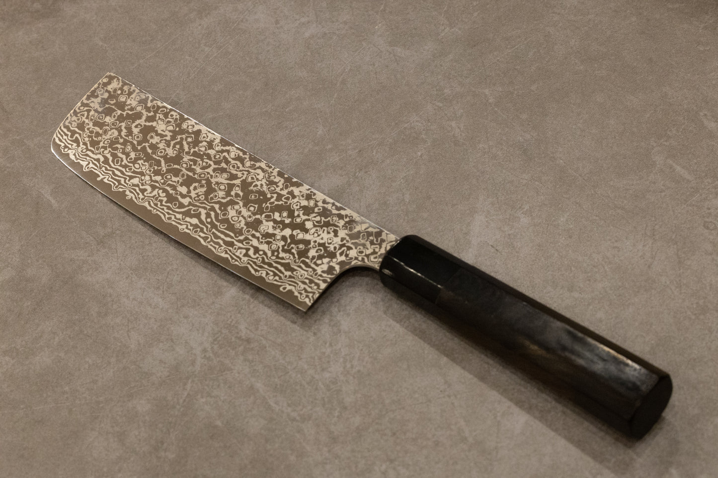 初心弥氏良寬銀河ニッケルダマスカスATS34菜切170mm/初心弥氏良宽银河系列镍大马ATS34菜切170mm/ECHIZEN UCHIHAMONO Japanese Nakiri knife Yoshihiro Yauji ATS-34