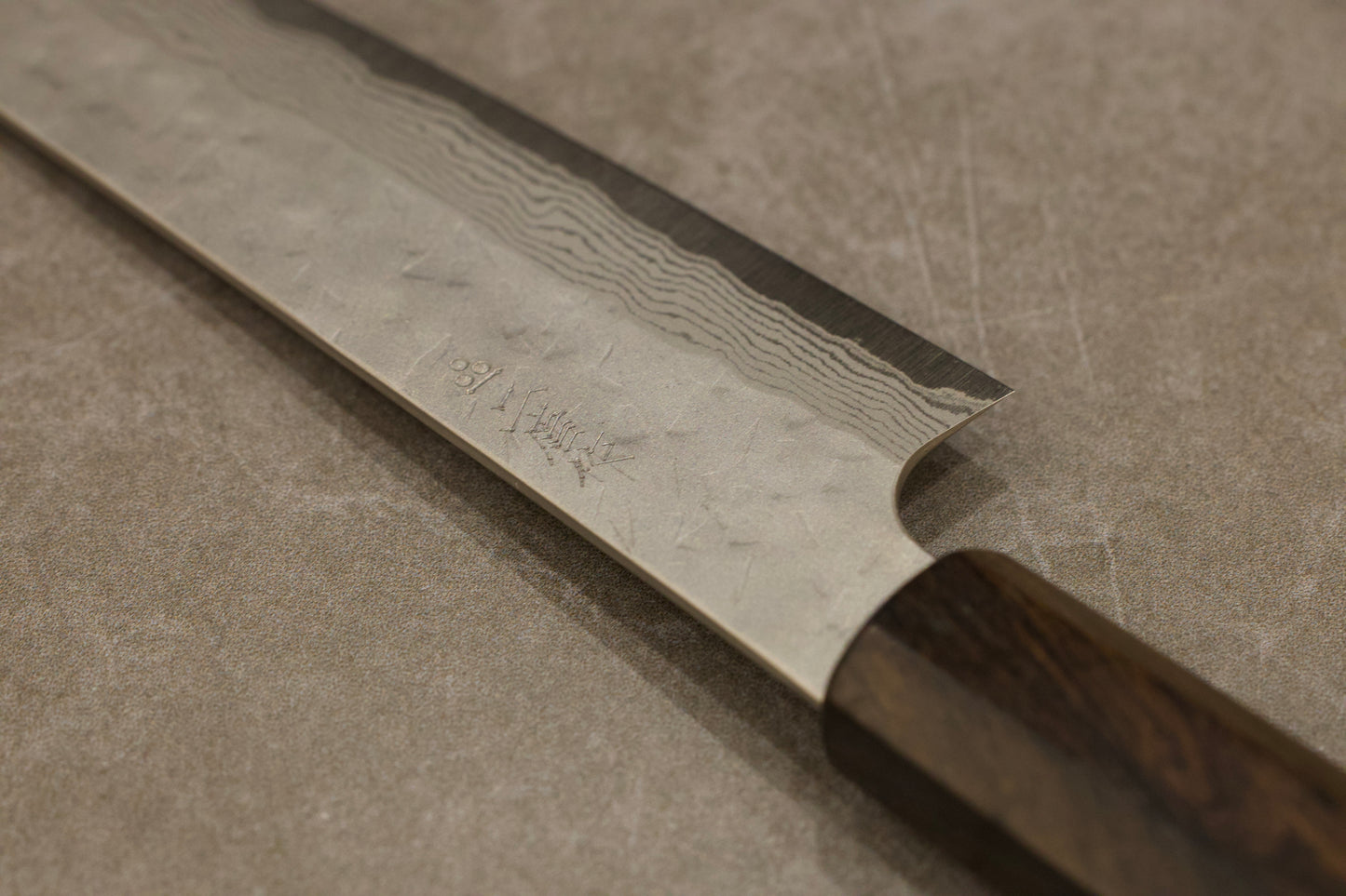 二唐刃物家庭用33层大马士革花纹槌目VG10小刀150mm/家庭用33層ダマスカス槌目VG10ペティナイフ150mm/Nigara Hamono Japanese Petty-Utility knife 33layer Damascus VG10