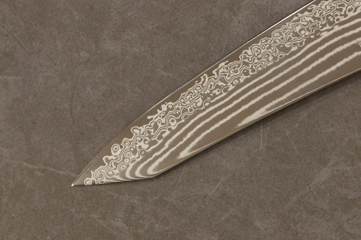 初心刃物ニッケルダマスカスATS34切付牛刀240mm/初心镍大马ATS34切付牛刀240mm/HATSUKOKOROHAMONO Japanese chef knife Gyuto ATS-34 24cm 9.45 inch