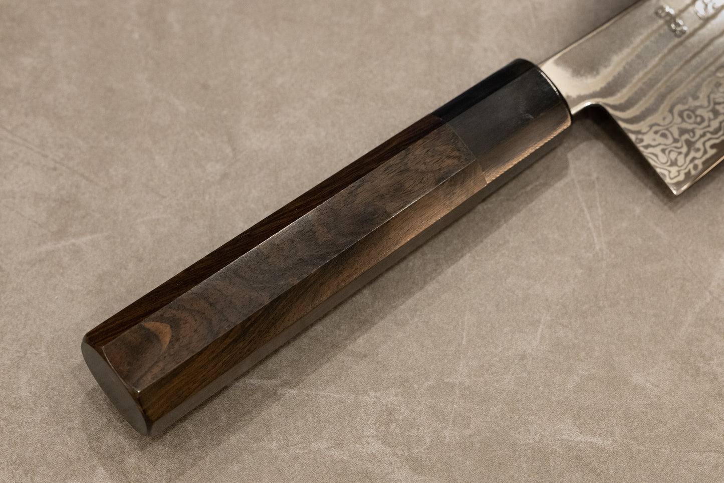 初心刃物ニッケルダマスカスATS34切付牛刀240mm/初心镍大马ATS34切付牛刀240mm/HATSUKOKOROHAMONO Japanese chef knife Gyuto ATS-34 24cm 9.45 inch