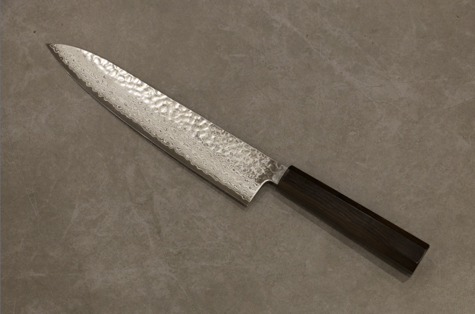 初心VG10ダマスカス槌目牛刀240mm/初心VG10大马士革花纹槌目牛刀240mm/HATSUKOKOROHAMONO Japanese Gyuto knife VG10 Damascus 240mm