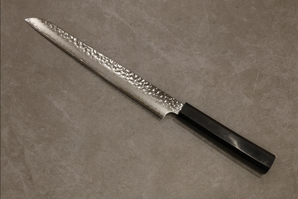 初心VG10三層鋼槌目パン切り210mm/初心VG10三层槌目面包刀210mm/HATSUKOKOROHAMONO Japanese bread knife VG10 3-Layer Hammered 210mm