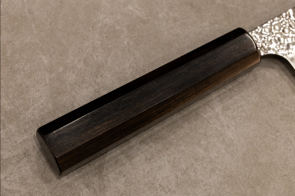 初心VG10三層鋼槌目三徳180mm/初心VG10三层槌目三德180mm/HATSUKOKOROHAMONO Japanese Santoku knife VG10 3-Layer Hammered 180