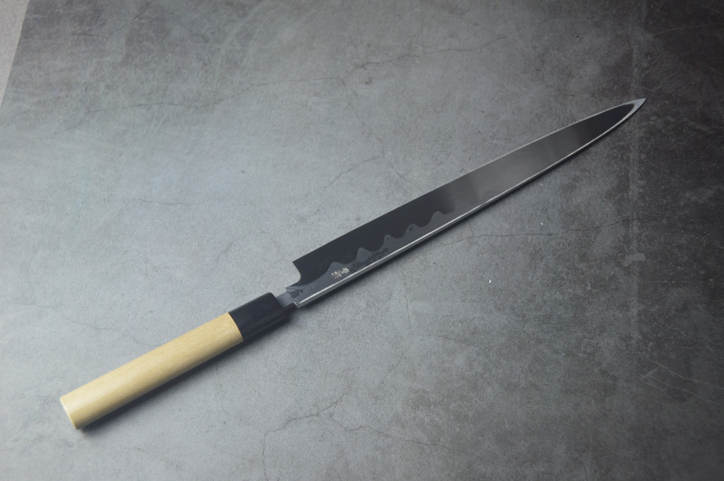 正本总本店日本刺身刀正夫柳刃青纸钢30cm/正本KH0430本霞玉青鋼誂八層打正夫柳刃300mm