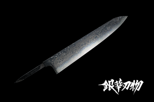 二唐刃物影彪青二鋼白二鋼牛刀300mm/二唐刃物影彪青二钢白二钢牛刀300mm/Nigara Hamono Japanese Gyuto chef knife Blue Steel #2(Aogami) + White Steel (Shirogami) No.2 300mm