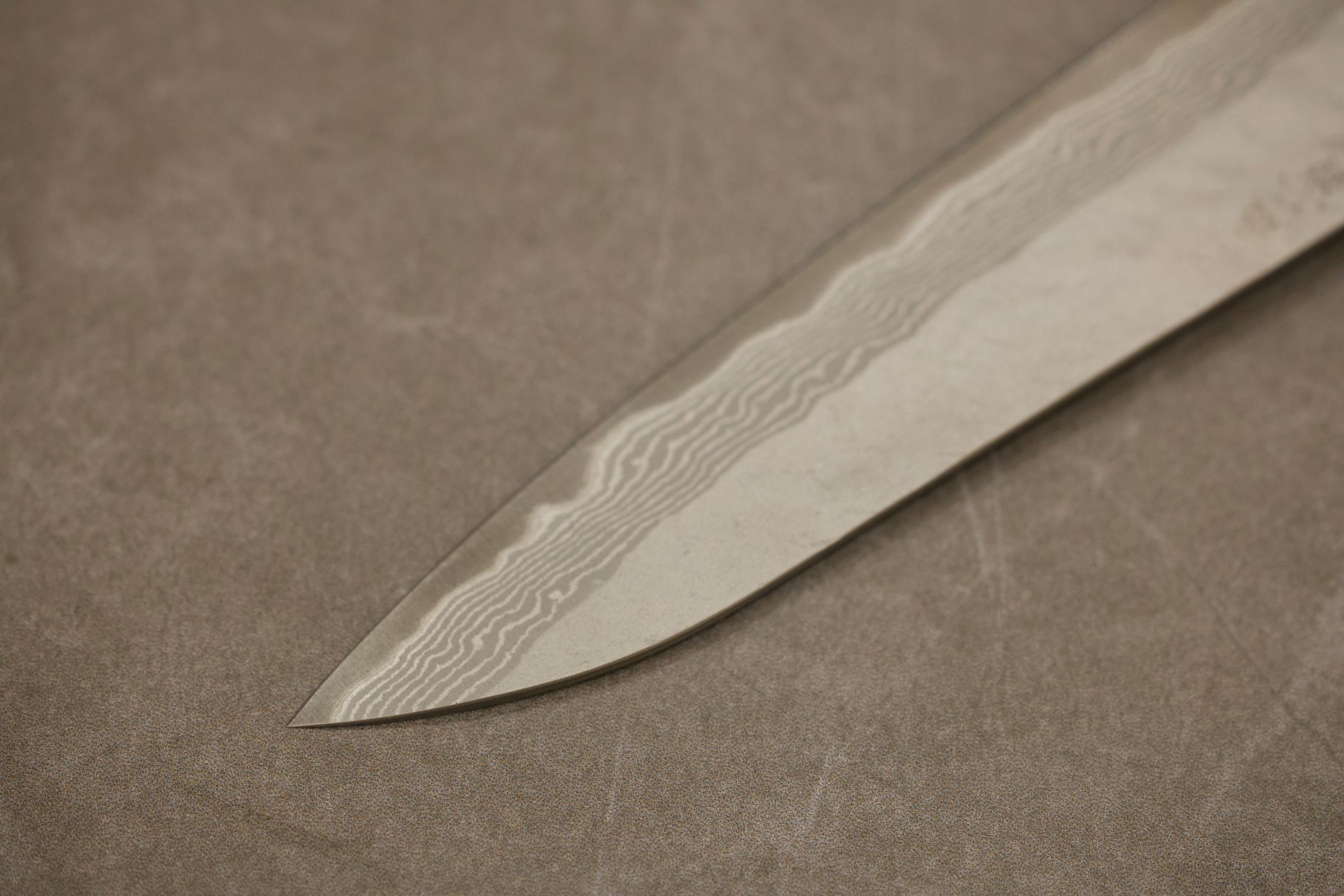 二唐刃物家庭用33层大马士革花纹槌目VG10小刀150mm/家庭用33層