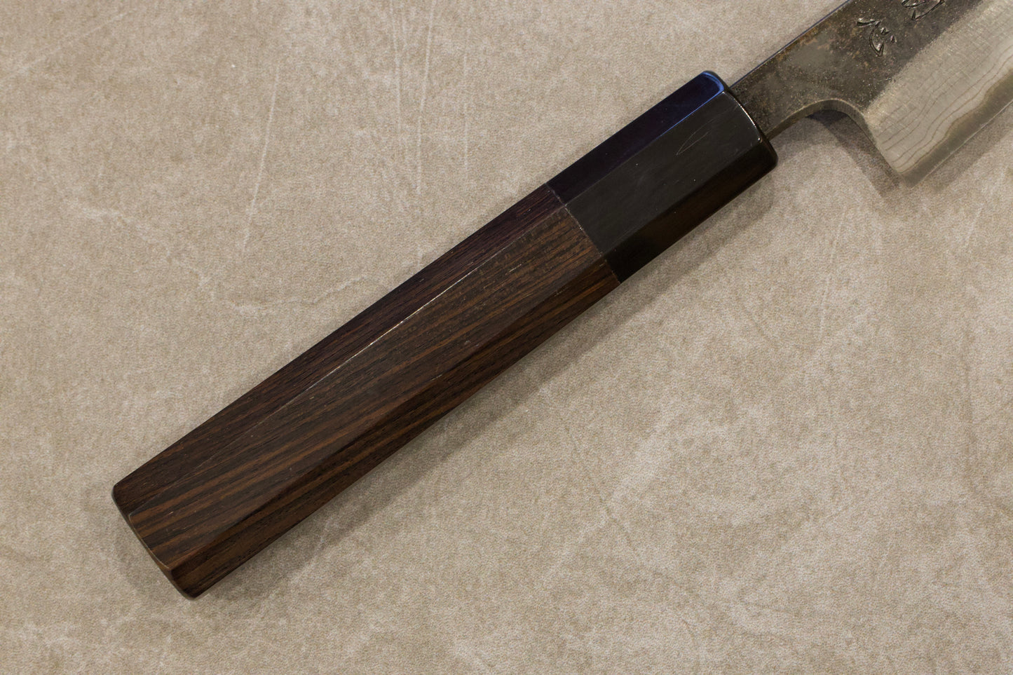 Hatsukokoro Kumokage Aogami #2 Kurouchi Damascus Petty 80mm 初心雲影青二鋼黒打ダマスカスペティナイフ80mm
