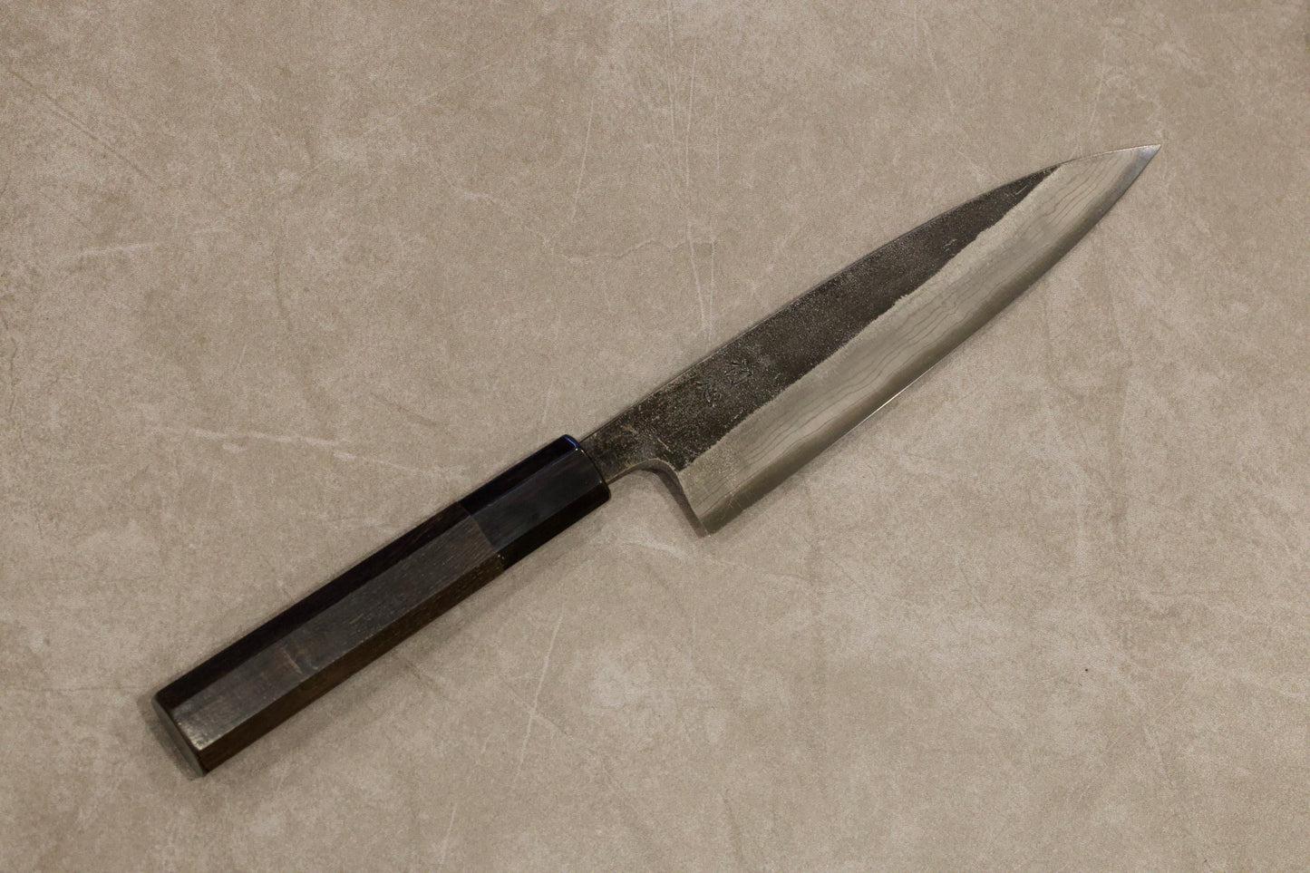 Hatsukokoro Kumokage Aogami #2 Kurouchi Damascus Petty 150mm 初心雲影青二鋼黒打ダマスカスペティナイフ150mm