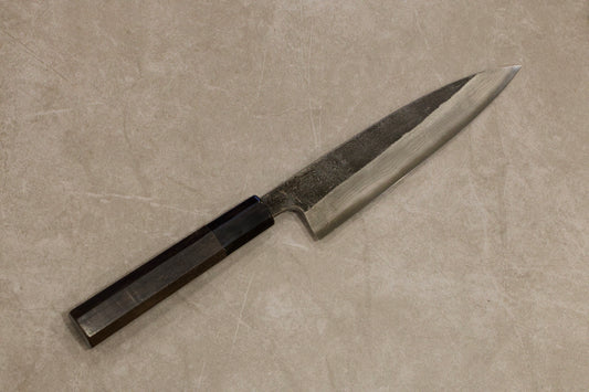 Hatsukokoro Kumokage Aogami #2 Kurouchi Damascus Petty 150mm 初心雲影青二鋼黒打ダマスカスペティナイフ150mm