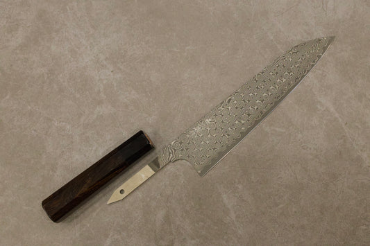 二唐刃物鍛造所SG2暗紋牛刀210mm/二唐刃物SG2暗纹牛刀210mm/Nigara Hamono Japanese Gyuto chef knife SG2 Damascus 210mm