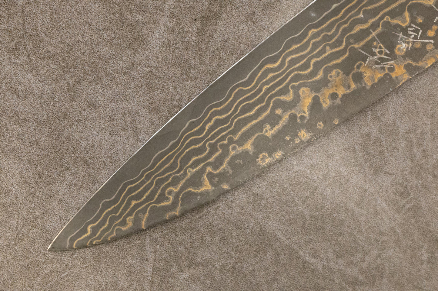 Takeshi Saji VG10 Colored Damascus Petty 150mm 佐治武士VG10有色ダマスカスペティナイフ150mm