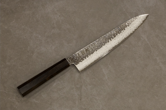初心VG10ダマスカス槌目牛刀240mm/初心VG10大马士革花纹槌目牛刀240mm/HATSUKOKOROHAMONO Japanese Gyuto knife VG10 Damascus 240mm