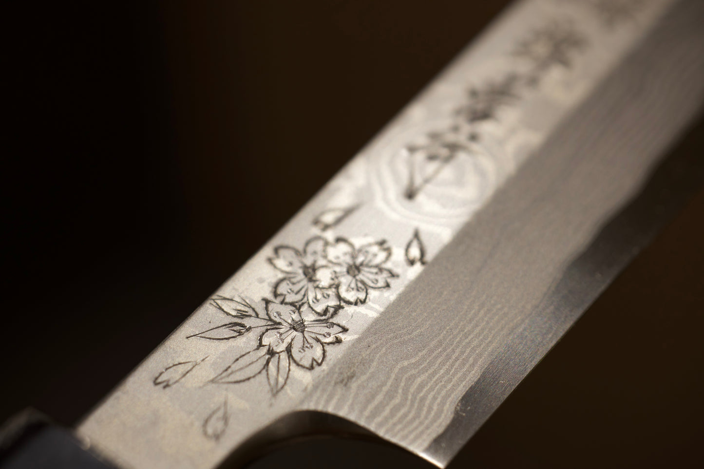 MICHIKO KUBOTA Hanahubuki Damascus Kiritsuke Yanagiba 300mm 堺孝行窪田美知子華吹雪墨流し銀三鋼切付柳刃300mm