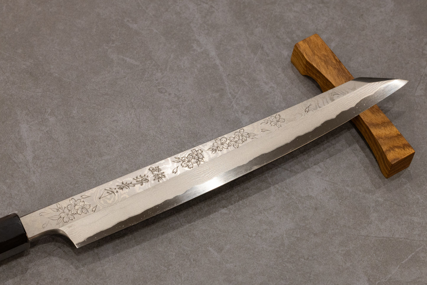 MICHIKO KUBOTA Hanahubuki Damascus Kiritsuke Yanagiba 300mm 堺孝行窪田美知子華吹雪墨流し銀三鋼切付柳刃300mm