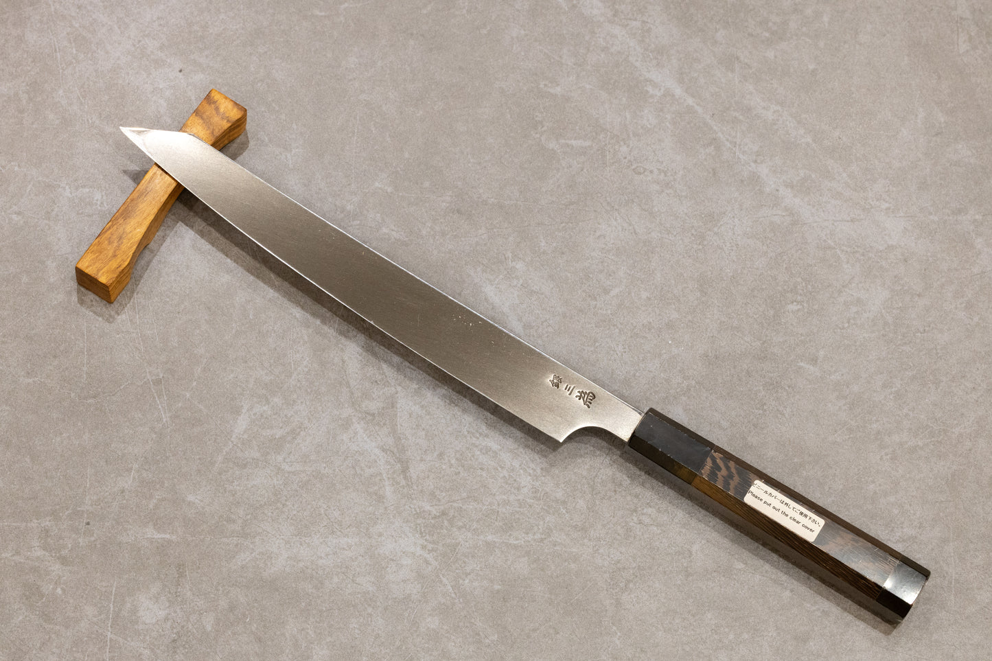 MICHIKO KUBOTA Hanahubuki Damascus Kiritsuke Yanagiba 300mm 堺孝行窪田美知子華吹雪墨流し銀三鋼切付柳刃300mm