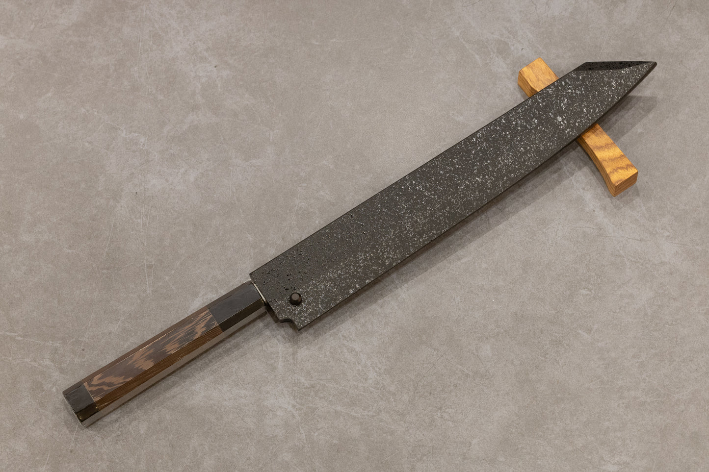 MICHIKO KUBOTA Hanahubuki Damascus Kiritsuke Yanagiba 300mm 堺孝行窪田美知子華吹雪墨流し銀三鋼切付柳刃300mm
