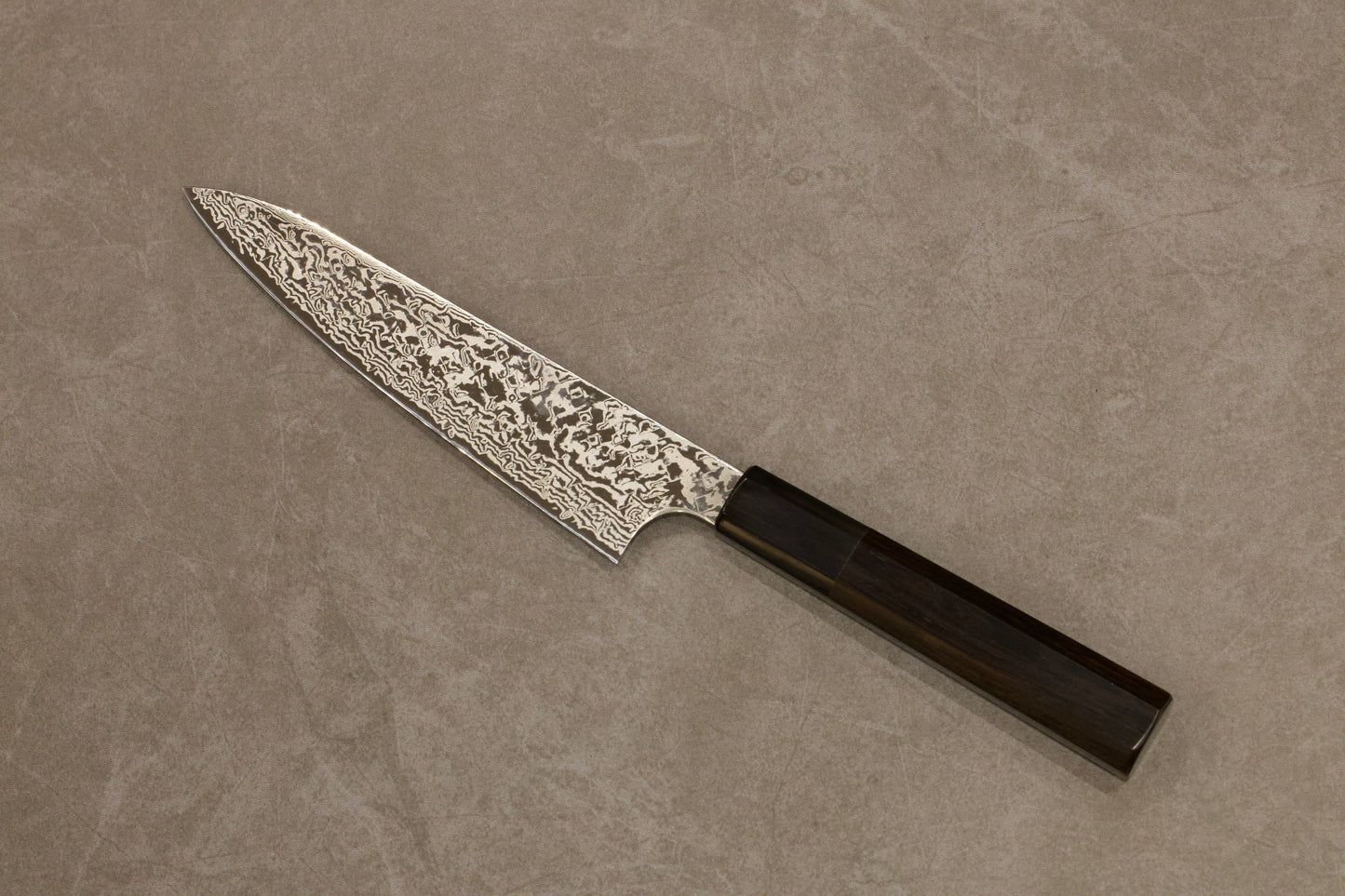 HATSUKOKORO ECHIZEN Yauji Nickel Damascus ATS-34 Petty 150mm 初心弥氏良寬銀河ニッケルダマスカスATS34ペティナイフ150mm