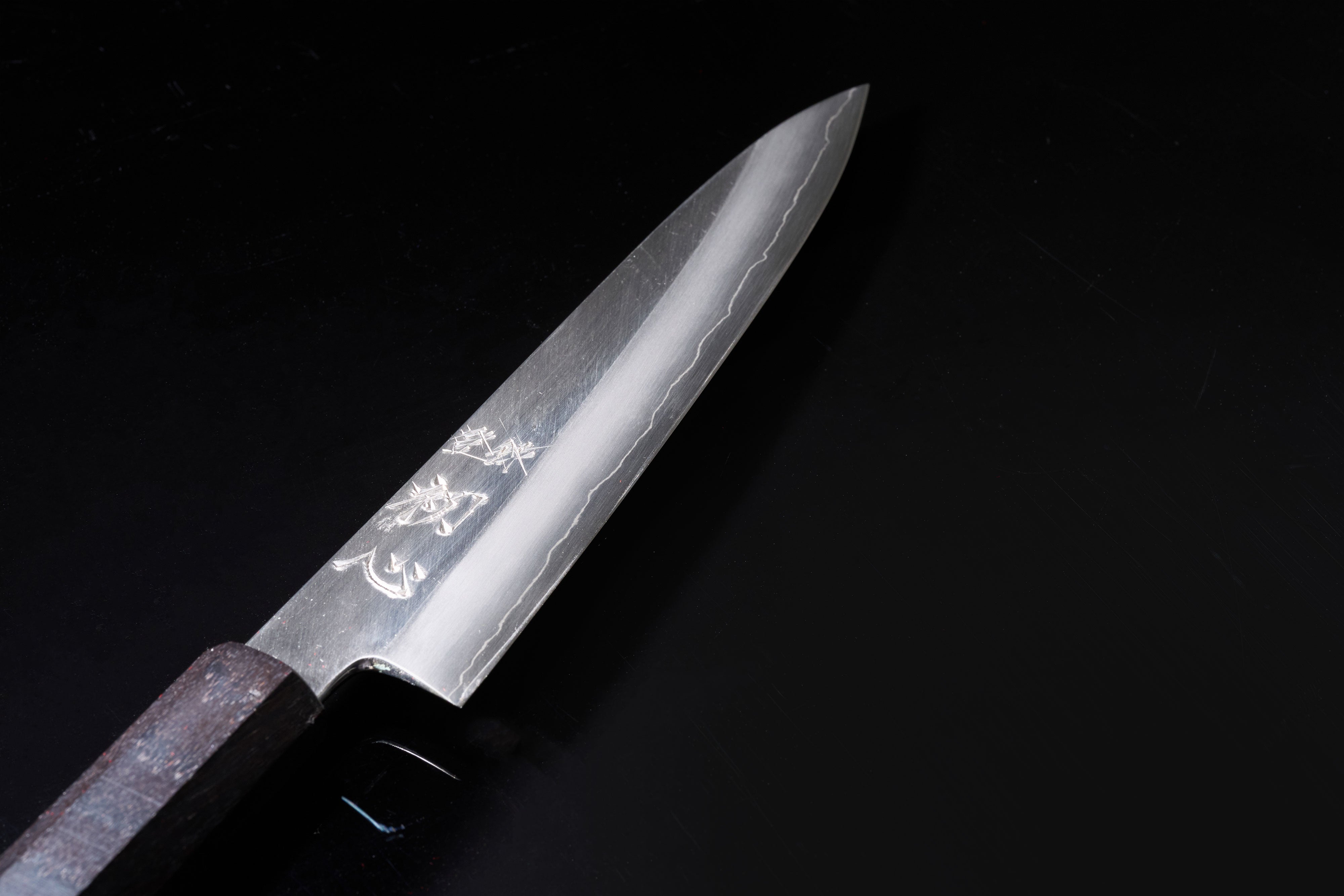 初心刃物中川银三两面镐线系列日本水果刀多功能小刀银三钢15cm