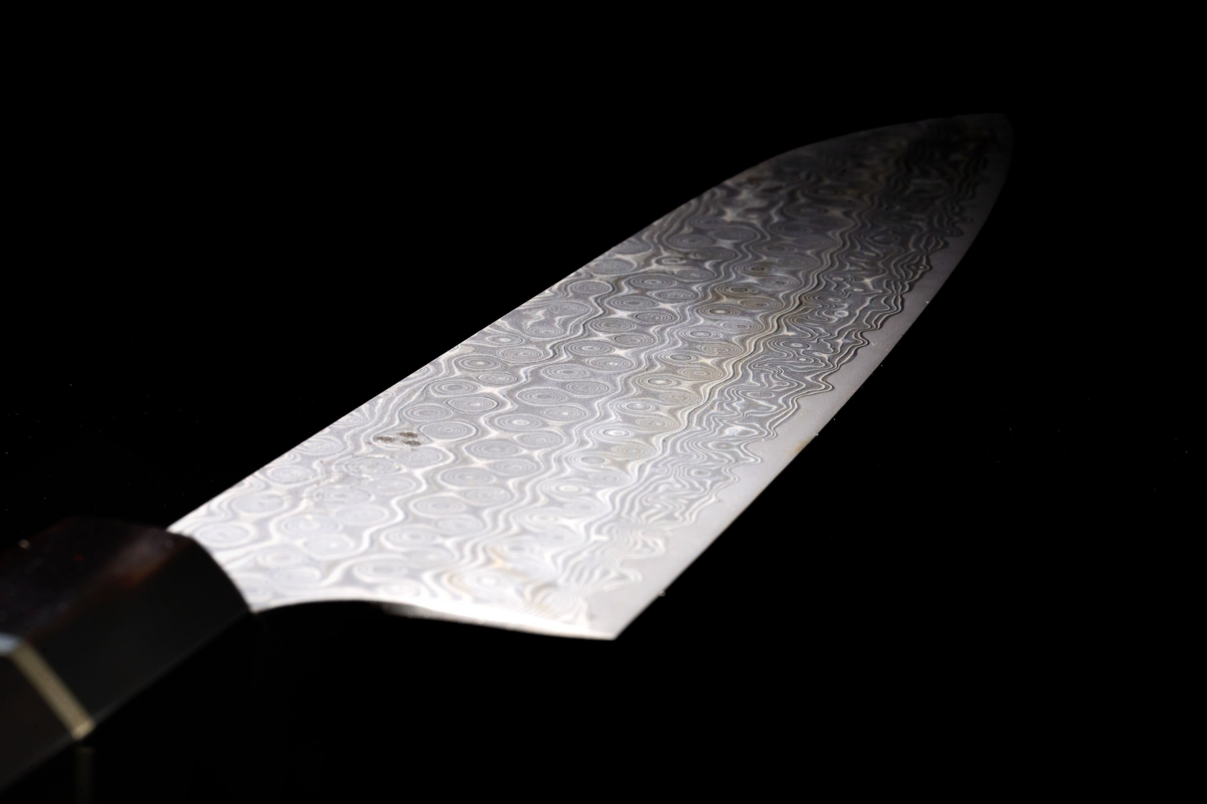 Nigara Hamono SG2 Black Damascus Gyuto 240mm 二唐SG2暗紋牛刀240mm
