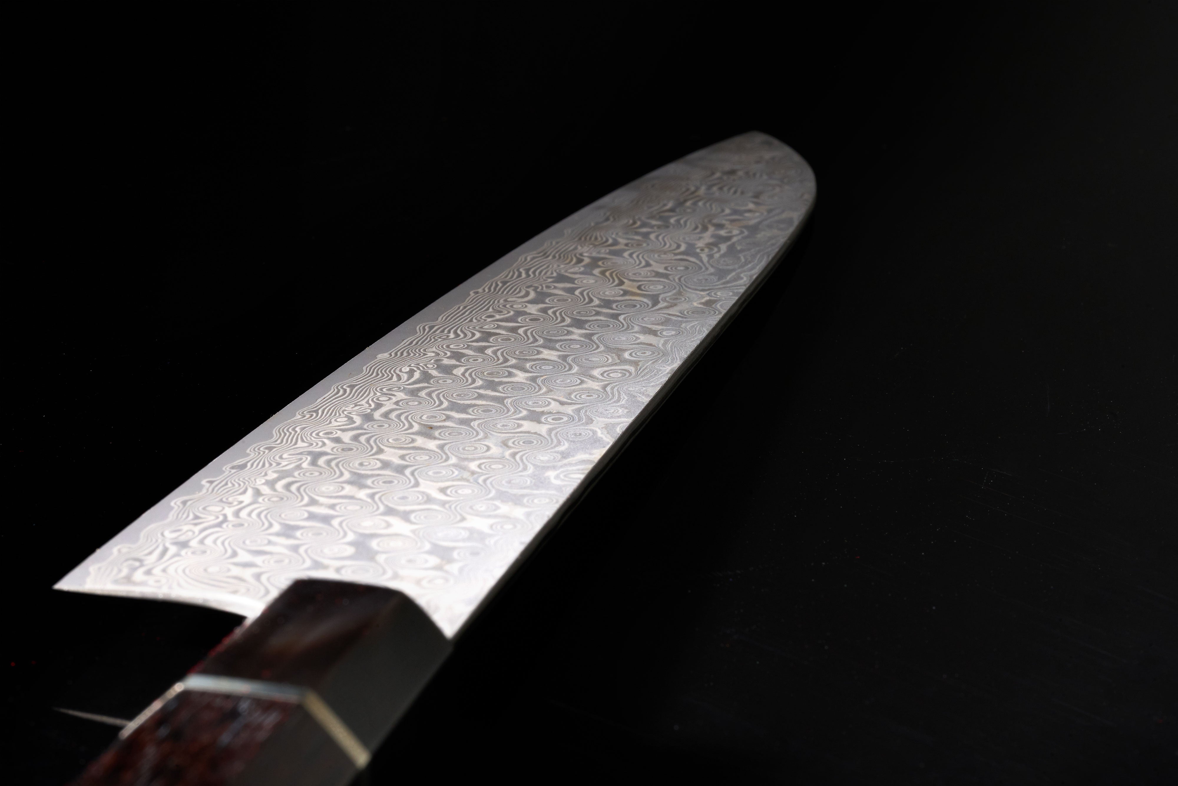 Nigara Hamono SG2 Black Damascus Gyuto 240mm 二唐SG2暗紋牛刀240mm