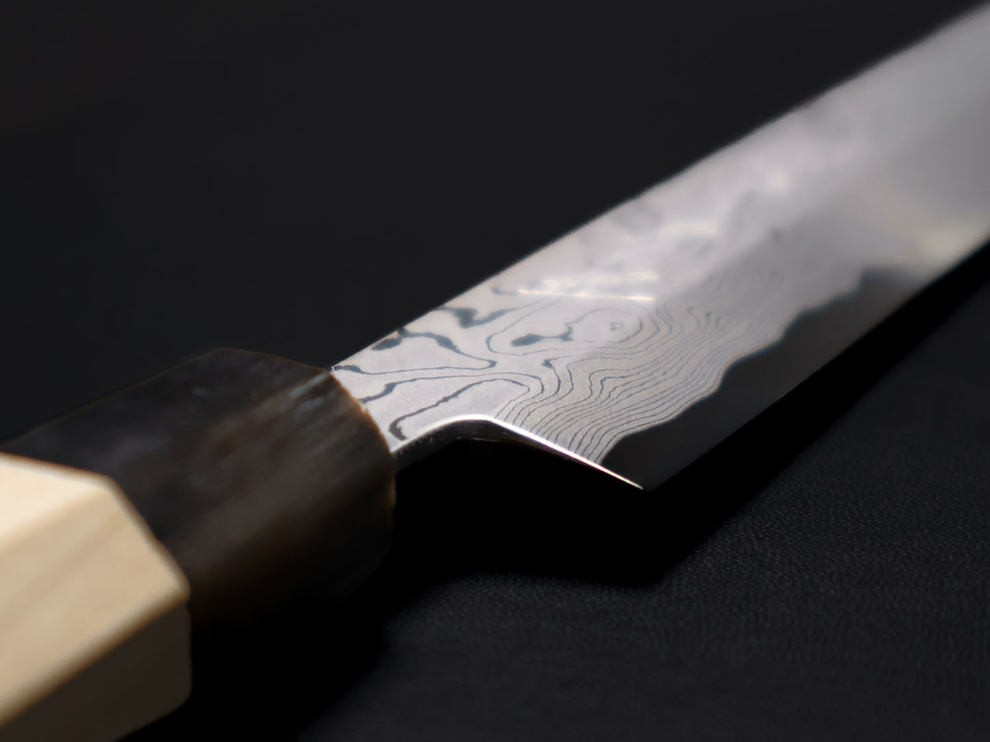 Yamawaki Hamono Suminagashi Aogami #1 Fugubiki（sashimi） 300mm 山脇墨流し青一鋼河豚引ふぐ引300mm