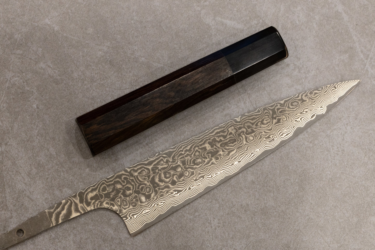 Takeshi Saji R2 Damascus Black Finish Petty 150mm 佐治武士R2ダマスカス黒仕上げペティナイフ150mm