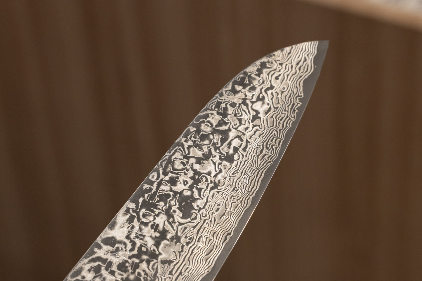 Takeshi Saji R2 Damascus Black Finish Santoku 170mm 佐治武士R2ダマスカス黒仕上げ三徳170mm