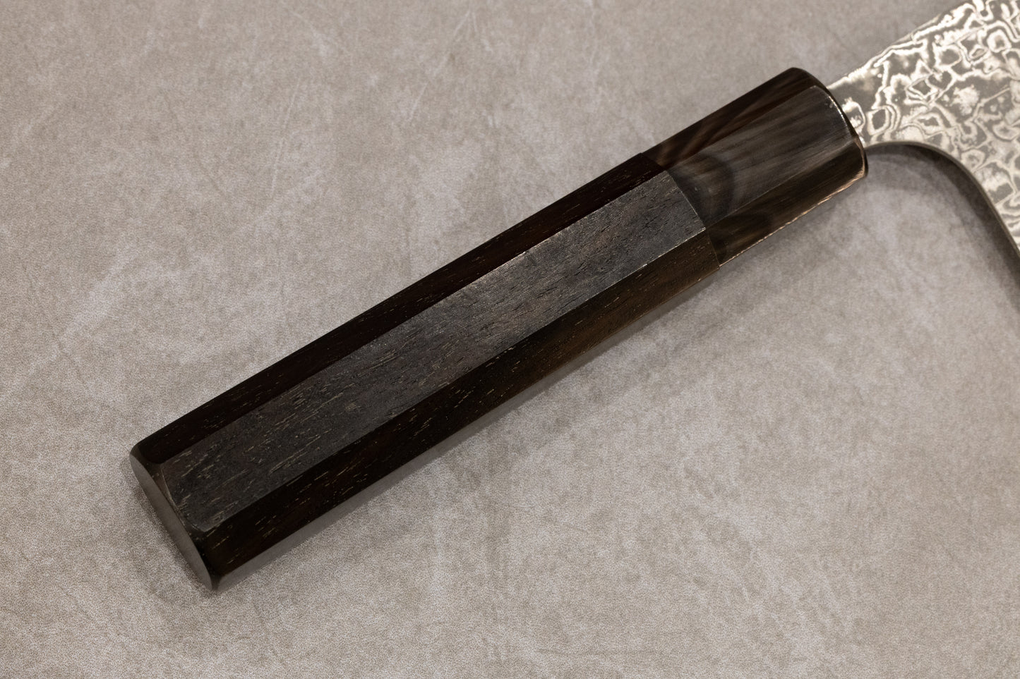 Takeshi Saji R2 Damascus Black Finish Nakiri 170mm 佐治武士R2ダマスカス黒仕上げ菜切り170mm