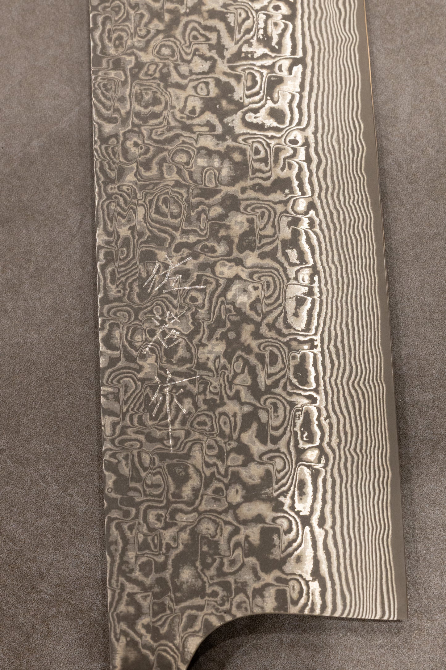 Takeshi Saji R2 Damascus Black Finish Nakiri 170mm 佐治武士R2ダマスカス黒仕上げ菜切り170mm