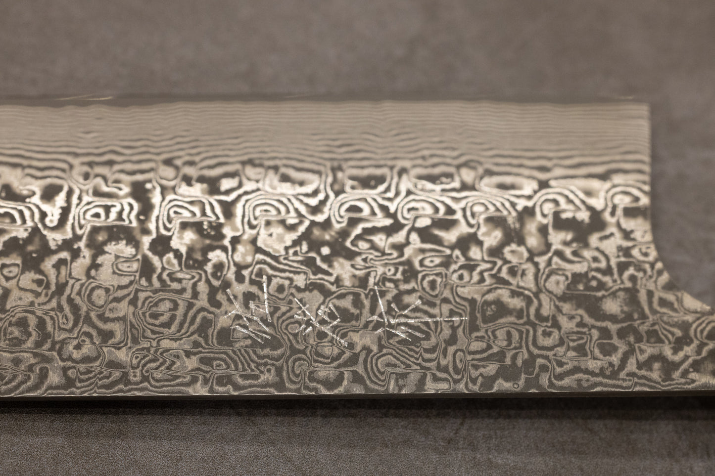 Takeshi Saji R2 Damascus Black Finish Nakiri 170mm 佐治武士R2ダマスカス黒仕上げ菜切り170mm