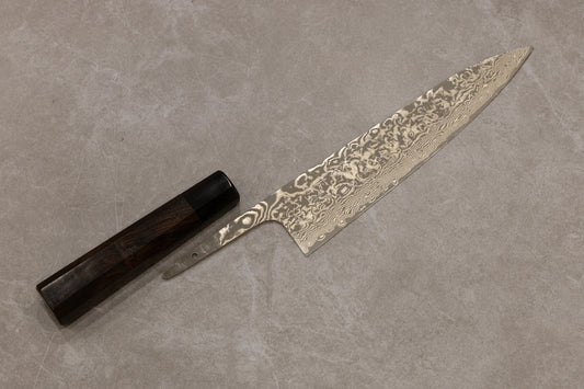 Takeshi Saji R2 Damascus Black Finish Gyuto 210mm 佐治武士R2ダマスカス黒仕上げ牛刀包丁210mm