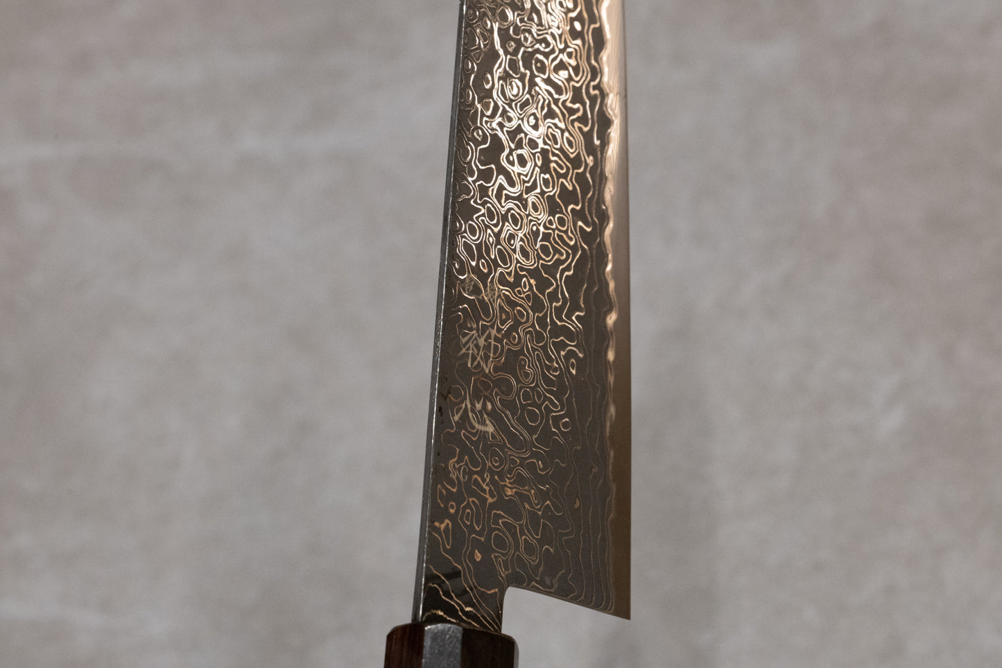 Hatsukokoro Ryuhyo Black Damascus SG2 Santoku 180mm 初心流氷黒染めSG2ダマスカス三徳180mm