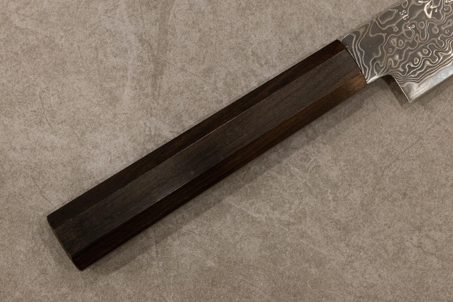 Hatsukokoro Ryuhyo Black Damascus SG2 Petty 150mm 初心流氷黒染めSG2ダマスカスペティナイフ150mm