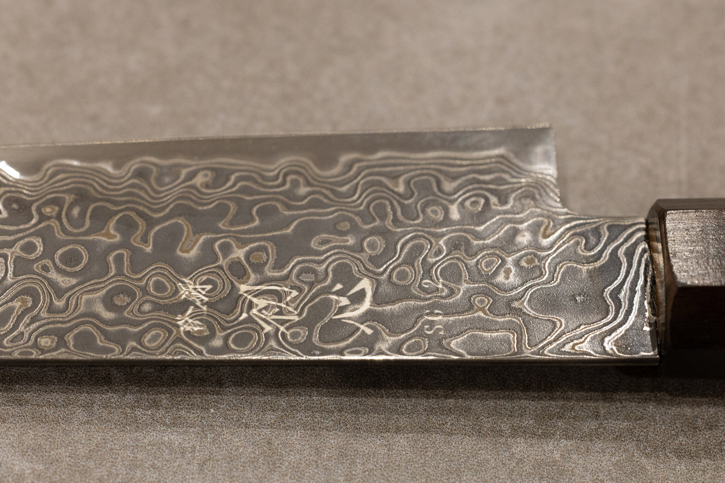 Hatsukokoro Ryuhyo Black Damascus SG2 Petty 150mm 初心流氷黒染めSG2ダマスカスペティナイフ150mm