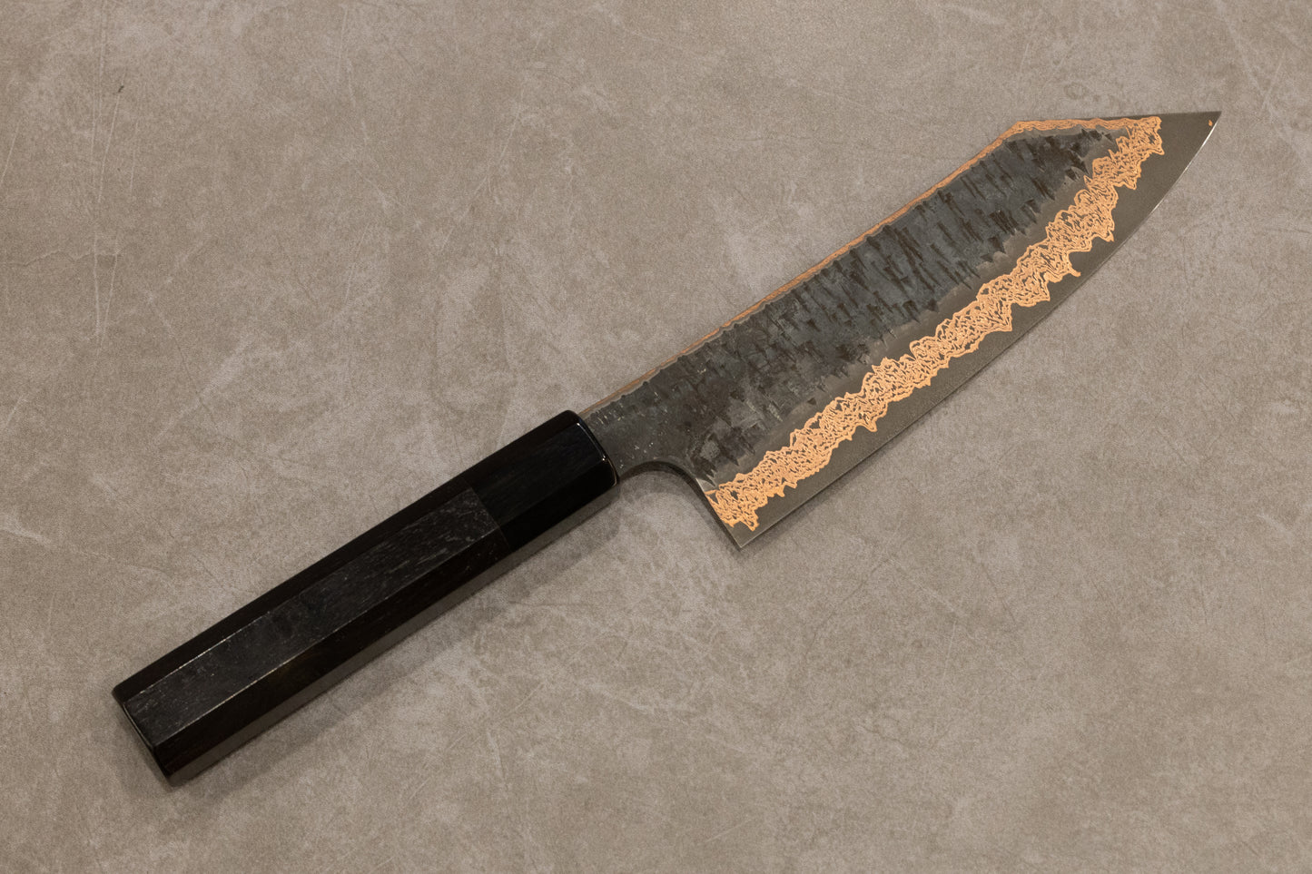 Hatsukokoro Yorokobi Colored Damascus SLD Bunka 165mm 初心よろこびSLD有色ダマスカス槌目文化165mm