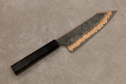 Hatsukokoro Yorokobi Colored Damascus SLD Bunka 165mm 初心よろこびSLD有色ダマスカス槌目文化165mm