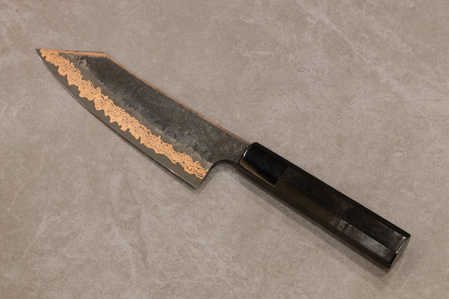 Hatsukokoro Yorokobi Colored Damascus SLD Bunka 165mm 初心よろこびSLD有色ダマスカス槌目文化165mm