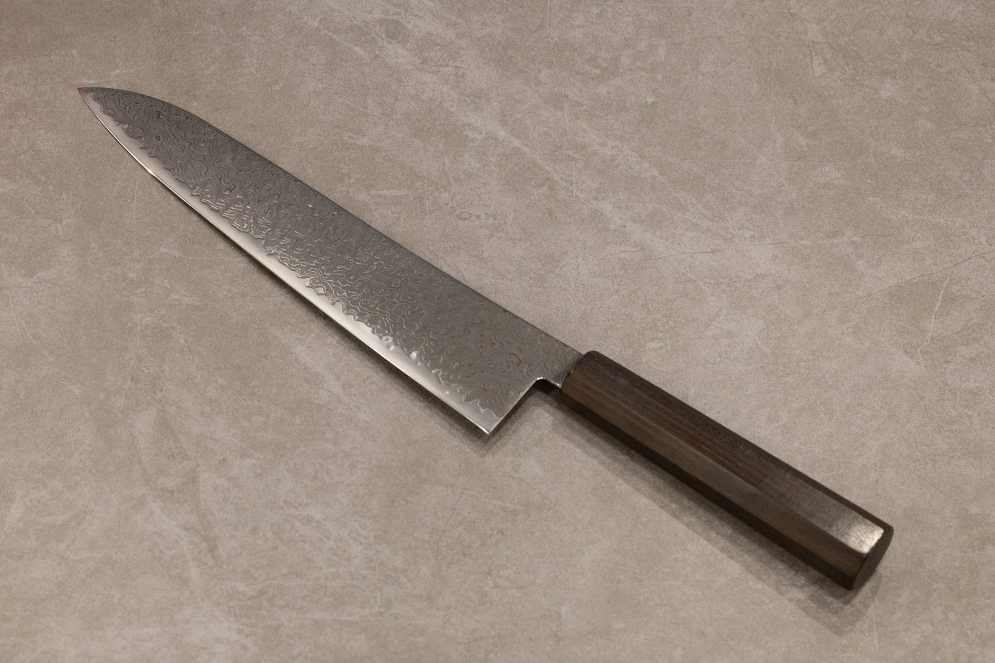 Hatsukokoro Ryuhyo Black Damascus SG2 Gyuto 240mm 初心流氷黒染めSG2ダマスカス牛刀240mm