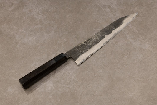 Shigeki Tanaka Aogami #2 Stainless Clad Kurouchi Kiritsuke Gyuto 240mm 田中誠貴青二鋼ステンレスクラッド黒打切付牛刀240mm