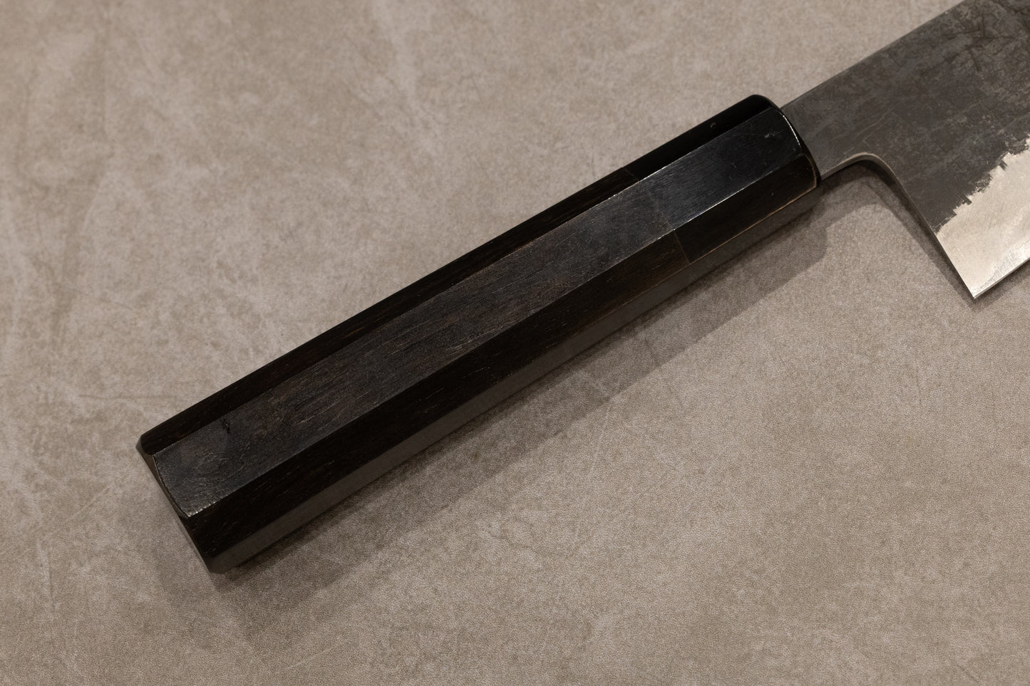 Shigeki Tanaka Aogami #2 Stainless Clad Kurouchi Kiritsuke Gyuto 240mm 田中誠貴青二鋼ステンレスクラッド黒打切付牛刀240mm