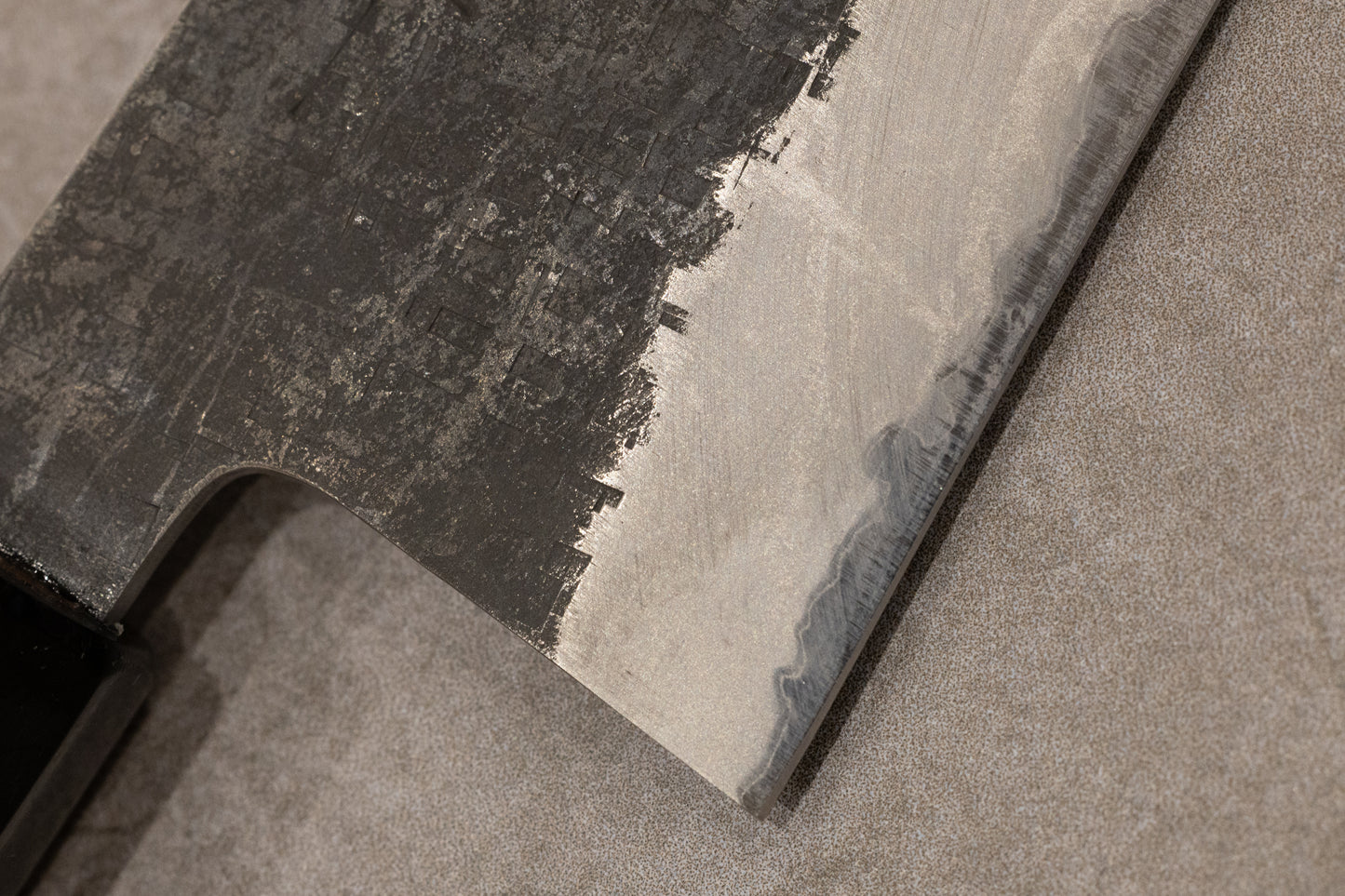 Shigeki Tanaka Aogami #2 Stainless Clad Kurouchi Kiritsuke Gyuto 240mm 田中誠貴青二鋼ステンレスクラッド黒打切付牛刀240mm