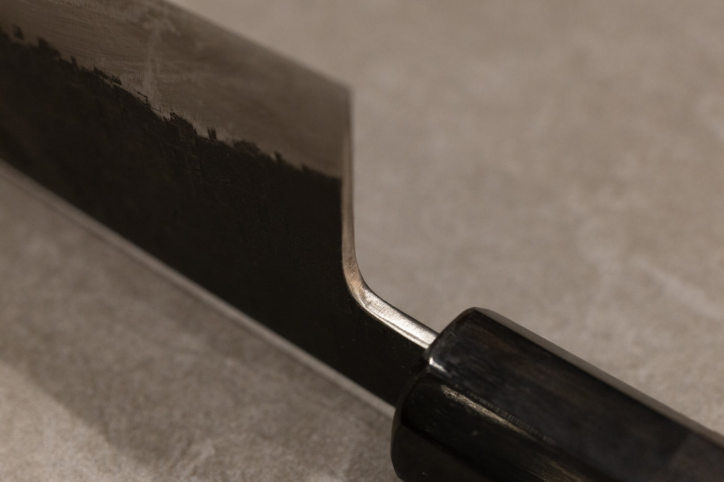 Shigeki Tanaka Aogami #2 Stainless Clad Kurouchi Kiritsuke Gyuto 240mm 田中誠貴青二鋼ステンレスクラッド黒打切付牛刀240mm